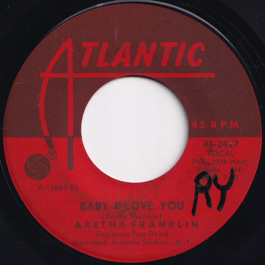 Aretha Franklin - Baby I Love You / Going Down Slow (7 inch Record / Used)