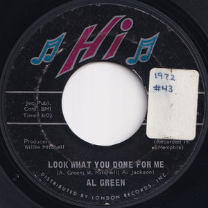 Al Green - Look What You Done For Me / La-La For You (7 inch Record / Used)