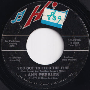 Ann Peebles - Beware / You Got To Feed The Fire (7 inch Record / Used)