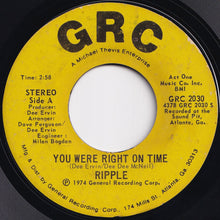 画像をギャラリービューアに読み込む, Ripple - You Were Right On Time / I&#39;ll Be Right There Trying (7 inch Record / Used)
