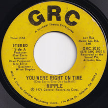 Load image into Gallery viewer, Ripple - You Were Right On Time / I&#39;ll Be Right There Trying (7 inch Record / Used)
