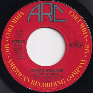 Deniece Williams - It's Gonna Take A Miracle / A Part Of Love (7 inch Record / Used)