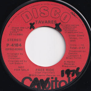 Tavares - Free Ride / Free Ride (7 inch Record / Used)