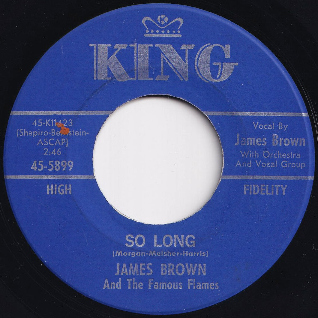 James Brown And The Famous Flames - So Long / Dancin' Little Thing (7 inch Record / Used)