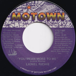 Lionel Richie - Hello / You Mean More To Me (7 inch Record / Used)