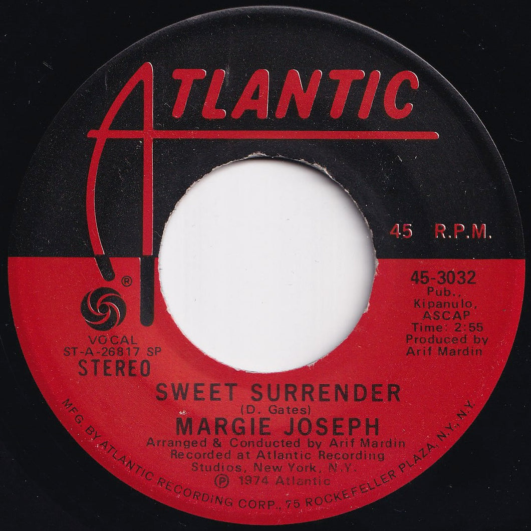 Margie Joseph - Sweet Surrender / My Love (7 inch Record / Used)