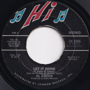 Al Green - Let It Shine / There's No Way (7 inch Record / Used)