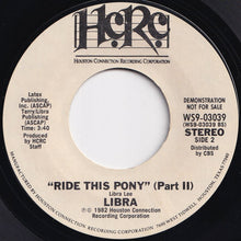 画像をギャラリービューアに読み込む, Libra - Ride This Pony (Part 1) / (Part 2) (7 inch Record / Used)
