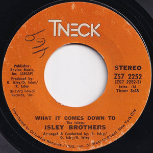 Isley Brothers - What It Comes Down To / The Highways Of My Life (7 inch Record / Used)