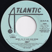 画像をギャラリービューアに読み込む, ABBA - When All Is Said And Done / When All Is Said And Done (7 inch Record / Used)
