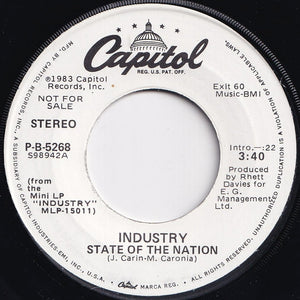 Industry - State Of The Nation / State Of The Nation (7 inch Record / Used)