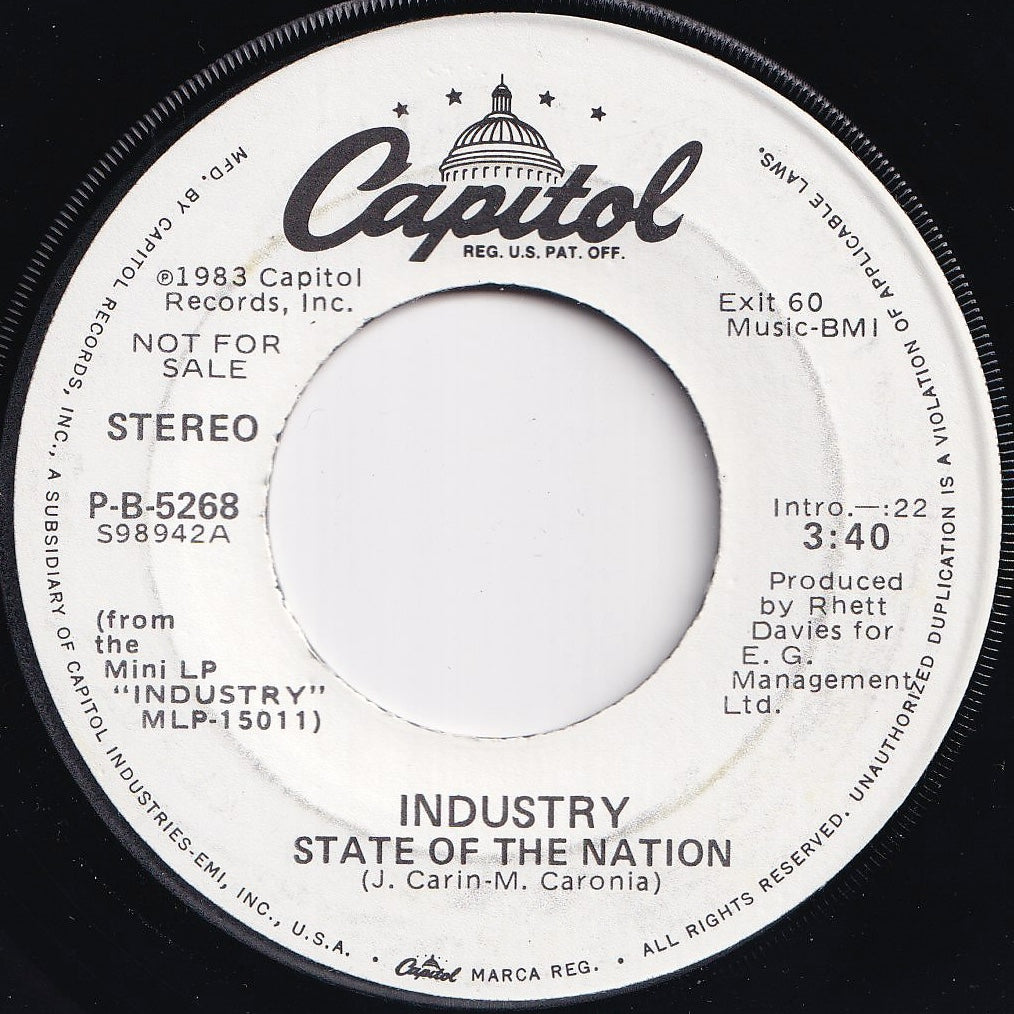 Industry - State Of The Nation / State Of The Nation (7 inch Record / Used)