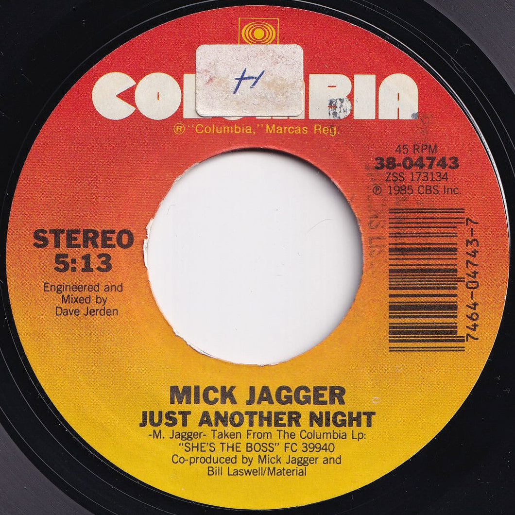 Mick Jagger - Just Another Night / Turn The Girl Loose (7 inch Record / Used)