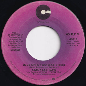 Stacy Lattisaw - Love On A Two Way Street / Baby I Love You (7 inch Record / Used)