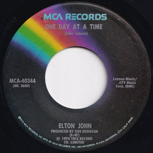 Elton John - Lucy In The Sky With Diamonds / One Day At A Time (7 inch Record / Used)