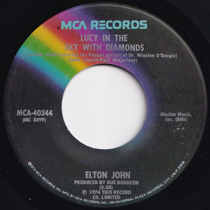 Elton John - Lucy In The Sky With Diamonds / One Day At A Time (7 inch Record / Used)