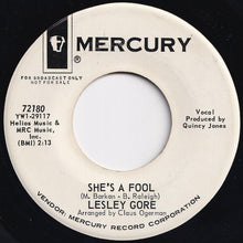 Load image into Gallery viewer, Lesley Gore - She&#39;s A Fool / The Old Crowd (7 inch Record / Used)
