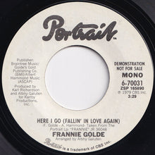 Load image into Gallery viewer, Frannie Golde - Here I Go (Fallin&#39; In Love Again) (Mono) / (Stereo) (7 inch Record / Used)
