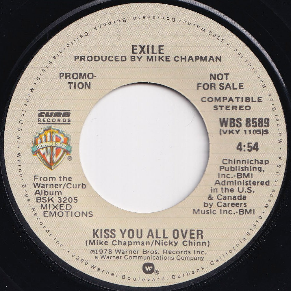 Exile - Kiss You All Over / (Edit) (7 inch Record / Used)