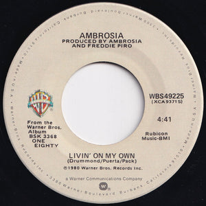 Ambrosia - Biggest Part Of Me / Livin' On My Own (7 inch Record / Used)