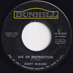 Barry McGuire - Eve Of Destruction / What Exactly's The Matter With Me (7 inch Record / Used)