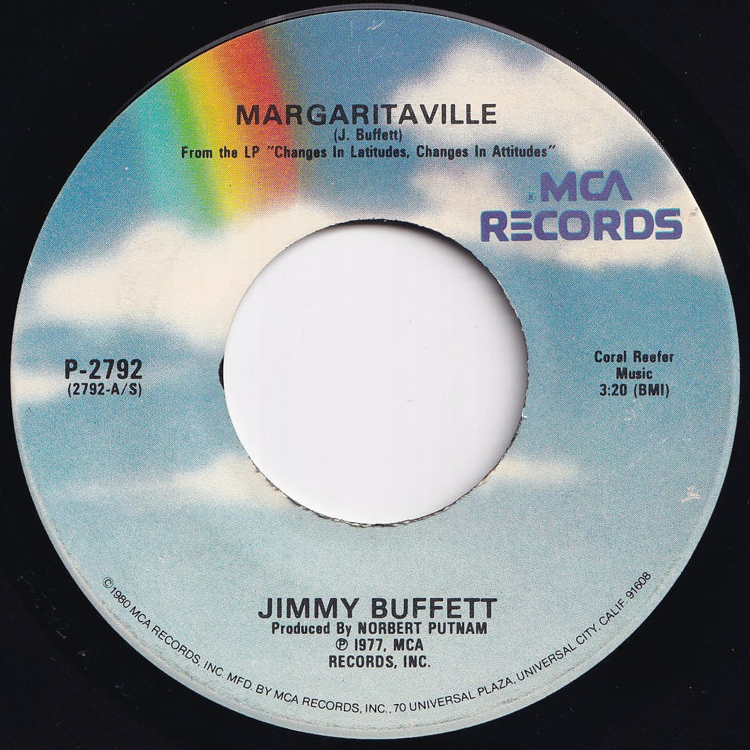 Jimmy Buffett - Margaritaville / Changes In Latitudes Changes In Attitudes (7 inch Record / Used)