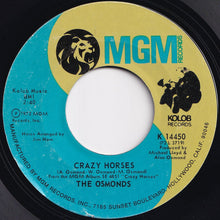 Load image into Gallery viewer, Osmonds - Crazy Horses / That&#39;s My Girl (7 inch Record / Used)
