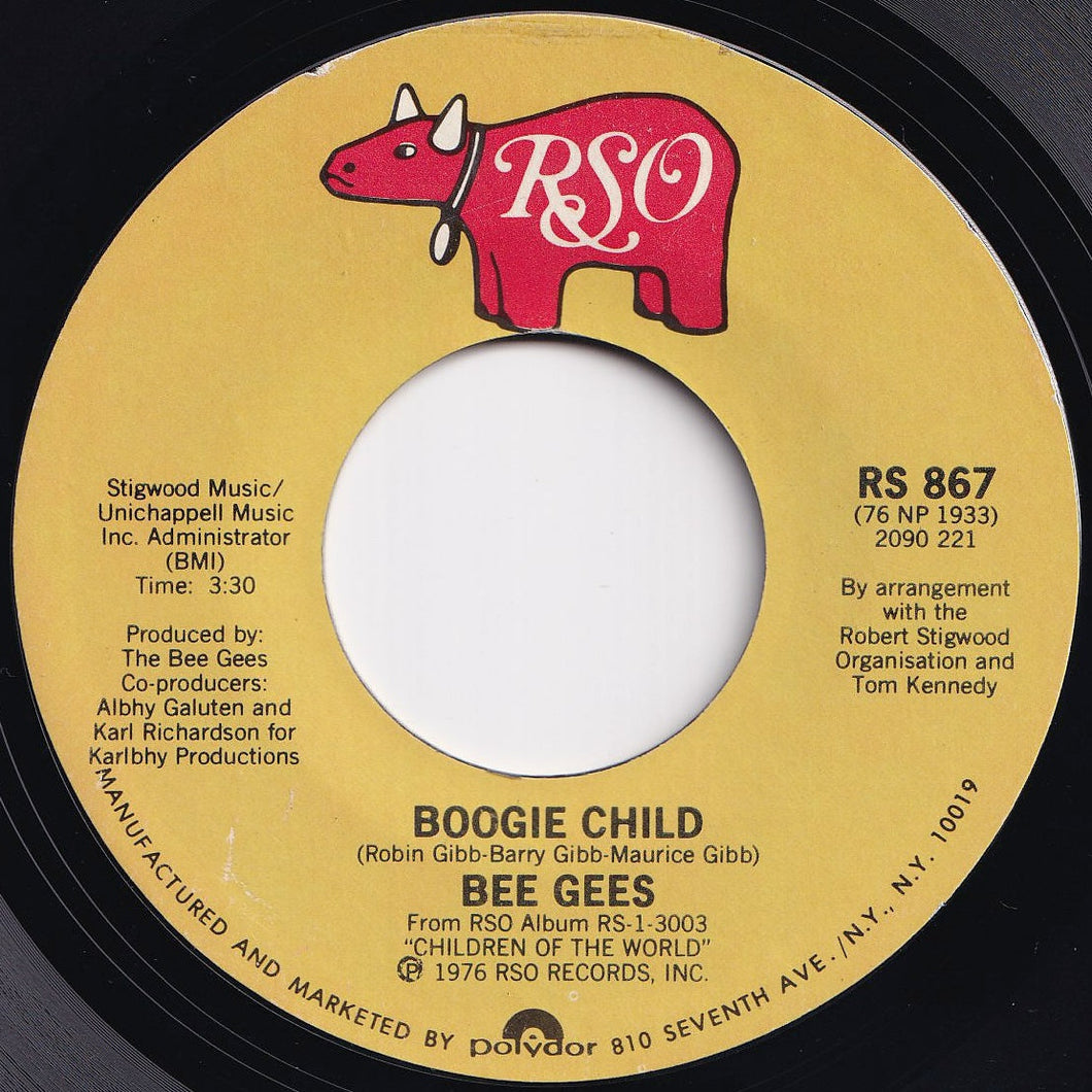 Bee Gees - Boogie Child / Lovers (7 inch Record / Used)