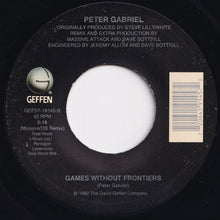 Load image into Gallery viewer, Peter Gabriel - Steam / Games Without Frontiers (7 inch Record / Used)
