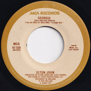 Elton John - Johnny B. Goode / Georgia (7 inch Record / Used)