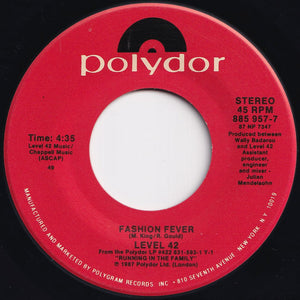 Level 42 - Running In The Family / Fashion Fever (7 inch Record / Used)