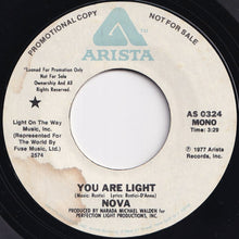 画像をギャラリービューアに読み込む, Nova - You Are Light (Mono) / (Stereo) (7 inch Record / Used)
