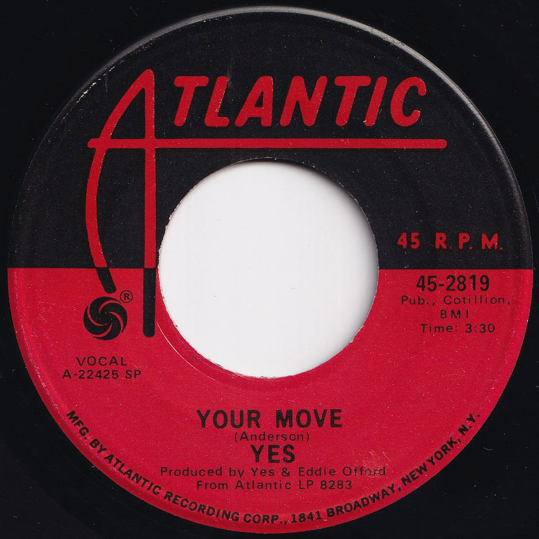 Yes - Your Move / Clap (7 inch Record / Used)