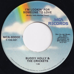 Buddy Holly, Crickets - That'll Be The Day / I'm Lookin' For Someone To Love (7 inch Record / Used)