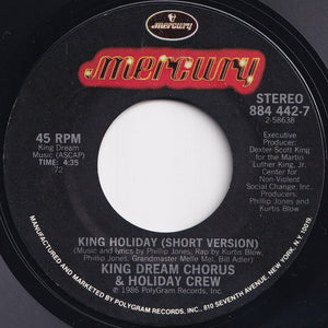 King Dream Chorus & Holiday Crew - King Holiday (Long Version) / (Short Version) (7 inch Record / Used)