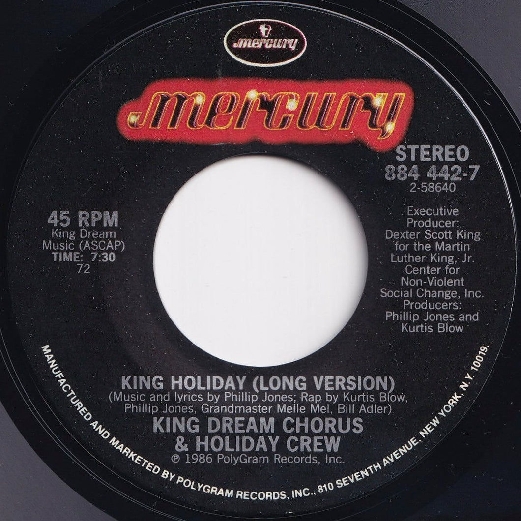 King Dream Chorus & Holiday Crew - King Holiday (Long Version) / (Short Version) (7 inch Record / Used)