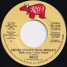 画像をギャラリービューアに読み込む, Meco - Empire Strikes Back (Medley) / The Force Theme (7 inch Record / Used)
