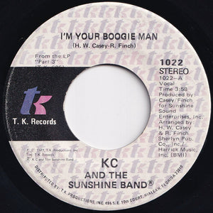 KC And The Sunshine Band - I'm Your Boogie Man / Wrap Your Arms Around Me (7 inch Record / Used)