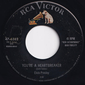 Elvis Presley - Milkcow Blues Boogie / You're A Heartbreaker (7 inch Record / Used)