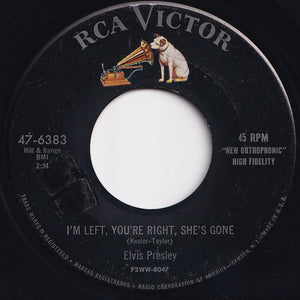 Elvis Presley - Baby Let's Play House / I'm Left, You're Right, She's Gone (7 inch Record / Used)