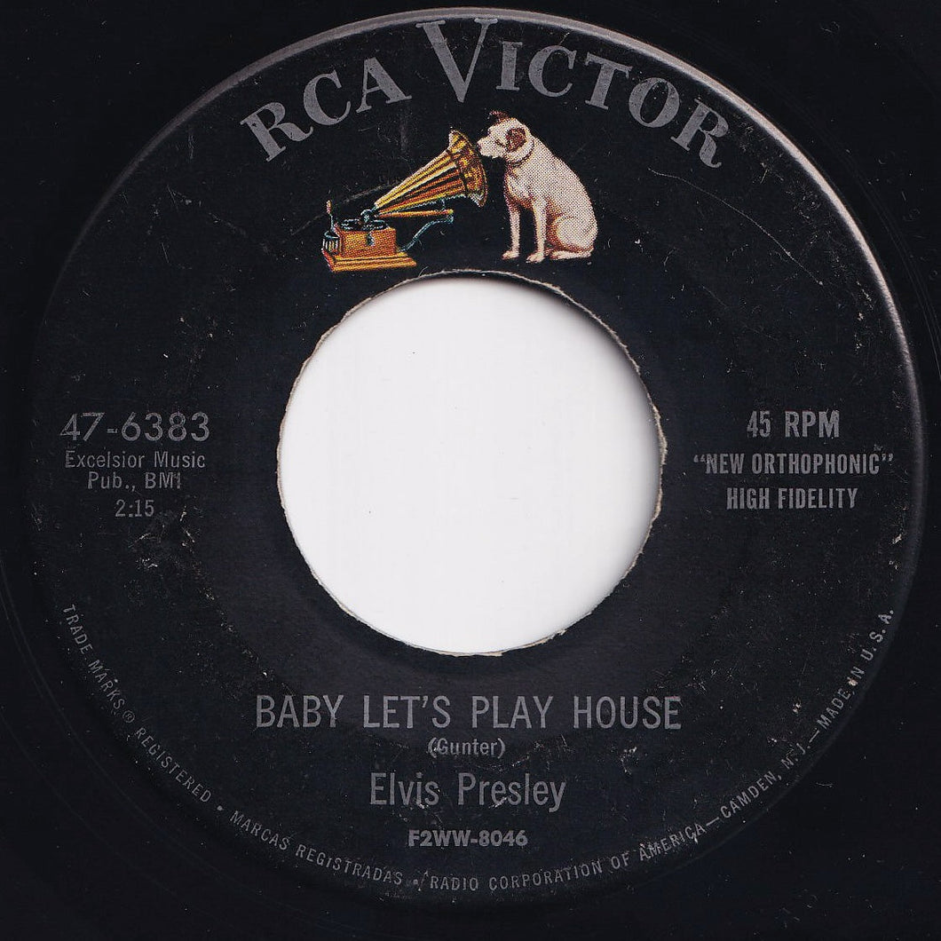 Elvis Presley - Baby Let's Play House / I'm Left, You're Right, She's Gone (7 inch Record / Used)