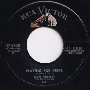 Elvis Presley - Playing For Keeps / Too Much (7 inch Record / Used)