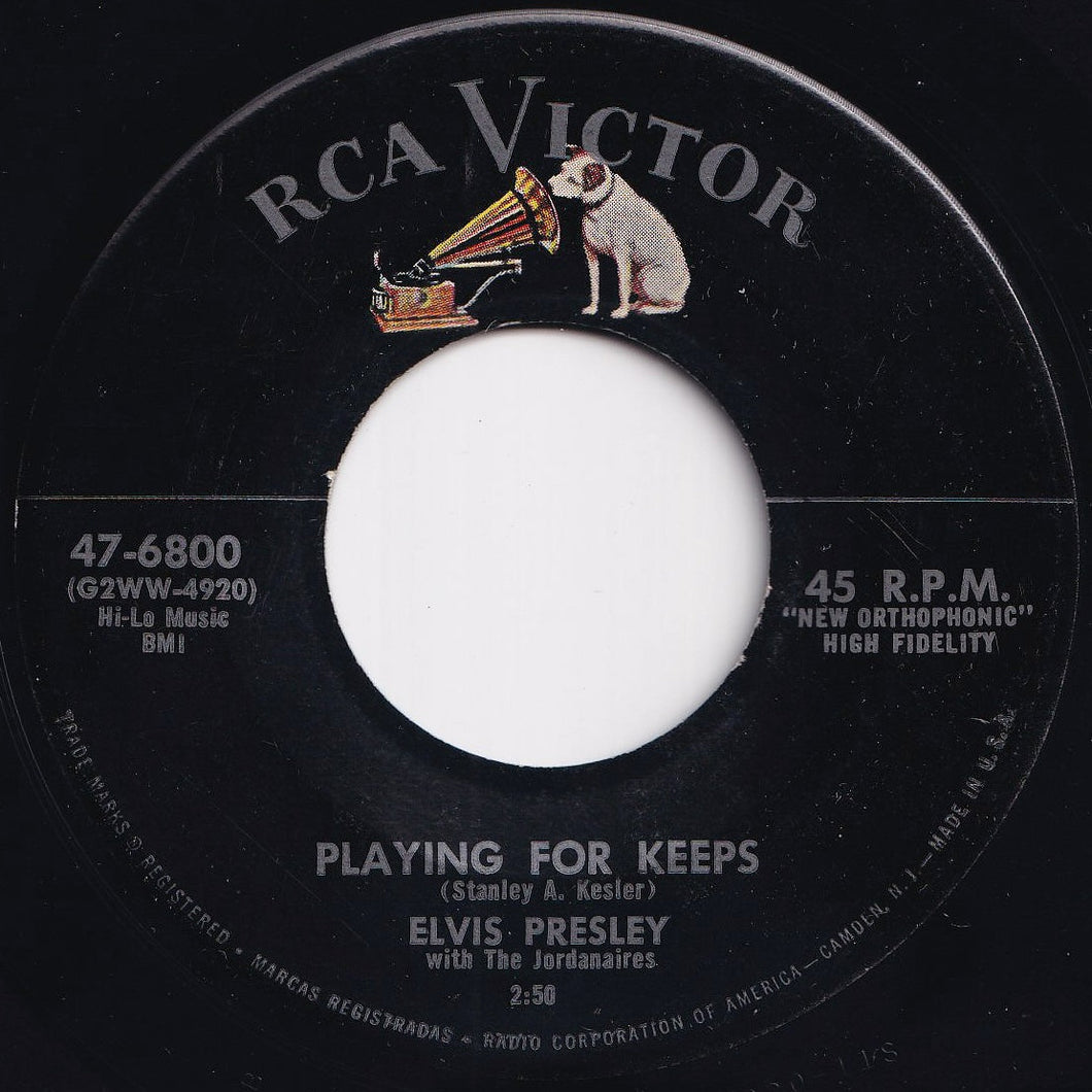 Elvis Presley - Playing For Keeps / Too Much (7 inch Record / Used)