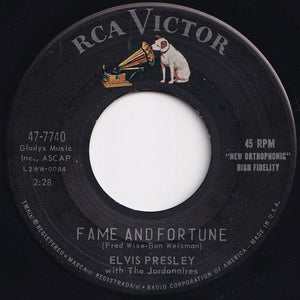 Elvis Presley, Jordanaires - Stuck On You / Fame And Fortune (7 inch Record / Used)