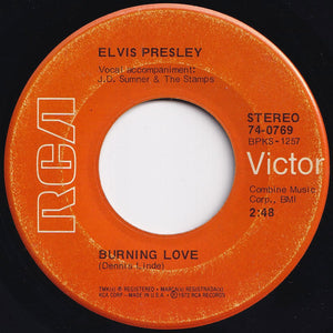 Elvis Presley - Burning Love / It's A Matter Of Time (7 inch Record / Used)