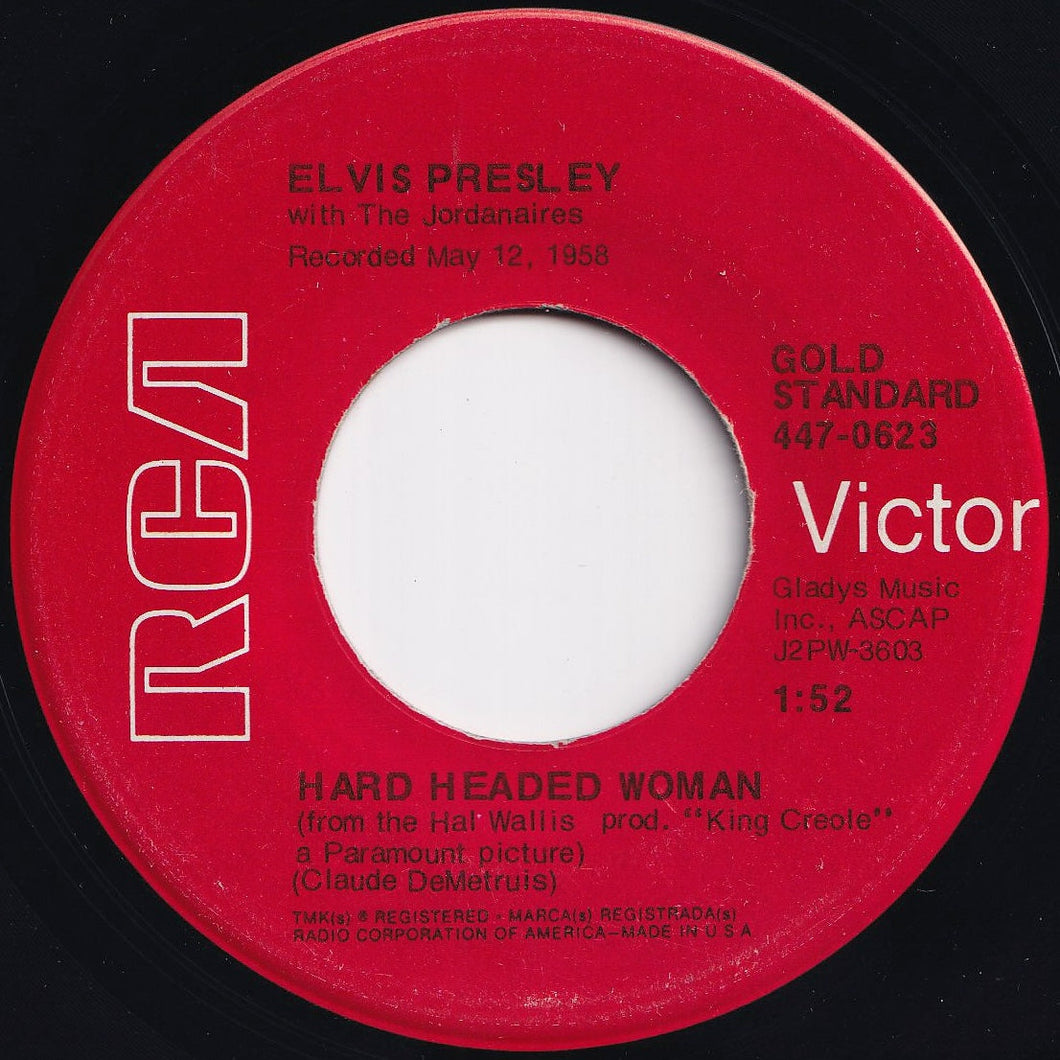 Elvis Presley, Jordanaires - Hard Headed Woman / Don't Ask Me Why (7 inch Record / Used)