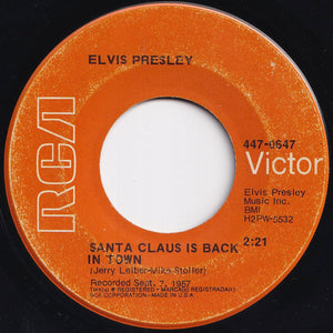 Elvis Presley - Blue Christmas / Santa Claus Is Back In Town (7 inch Record / Used)