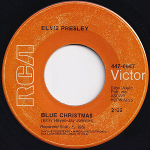 Elvis Presley - Blue Christmas / Santa Claus Is Back In Town (7 inch Record / Used)