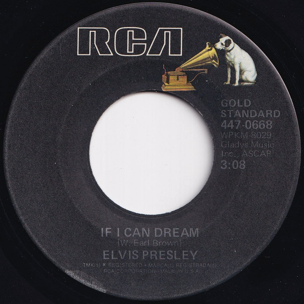 Elvis Presley - If I Can Dream / Edge Of Reality (7 inch Record / Used)