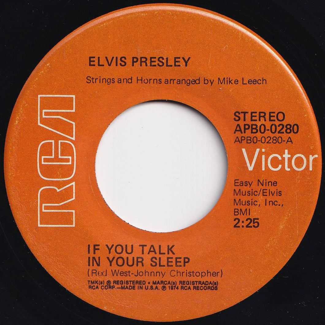 Elvis Presley - If You Talk In Your Sleep / Help Me (7 inch Record / Used)